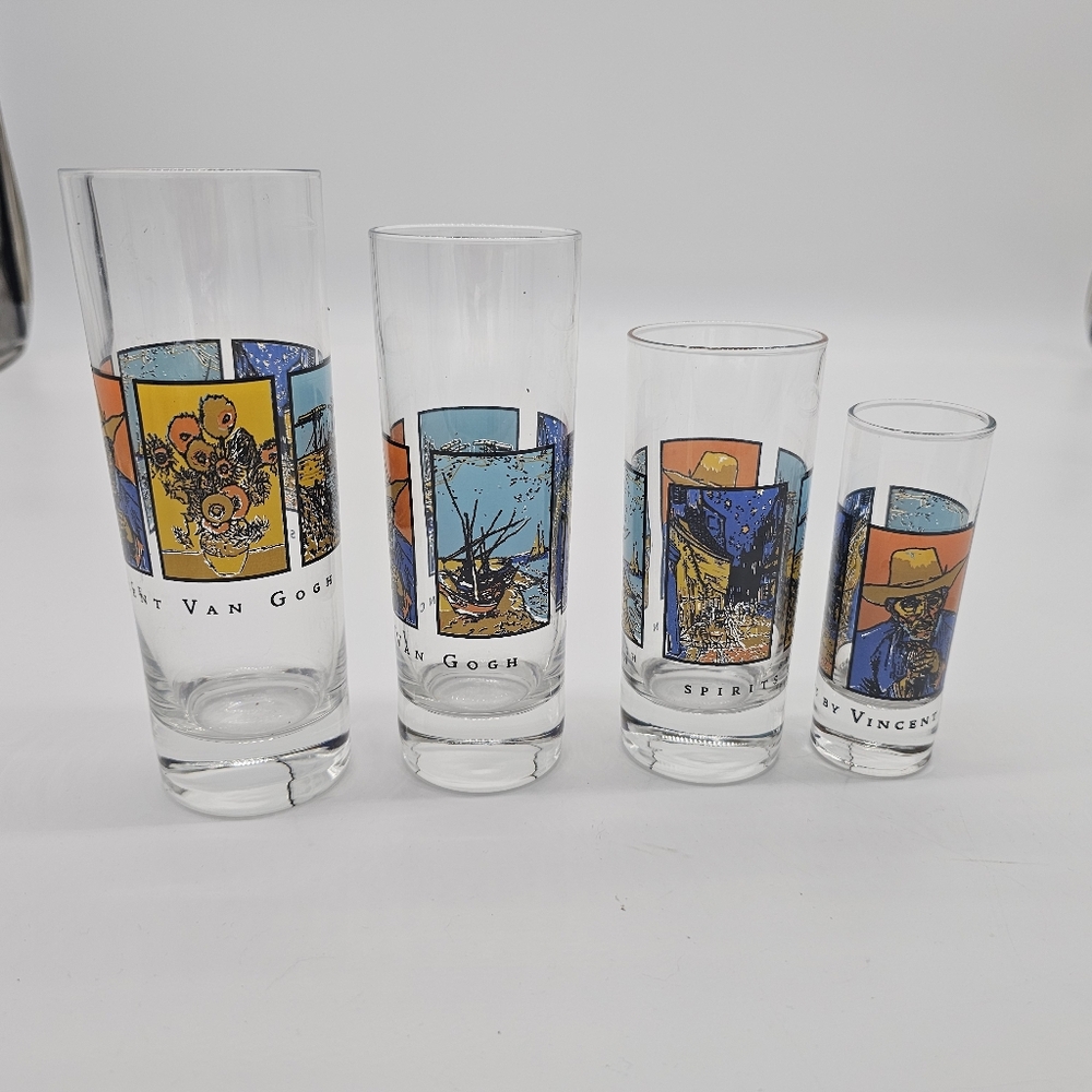 Van Gogh Art Glass Set - Multicolor